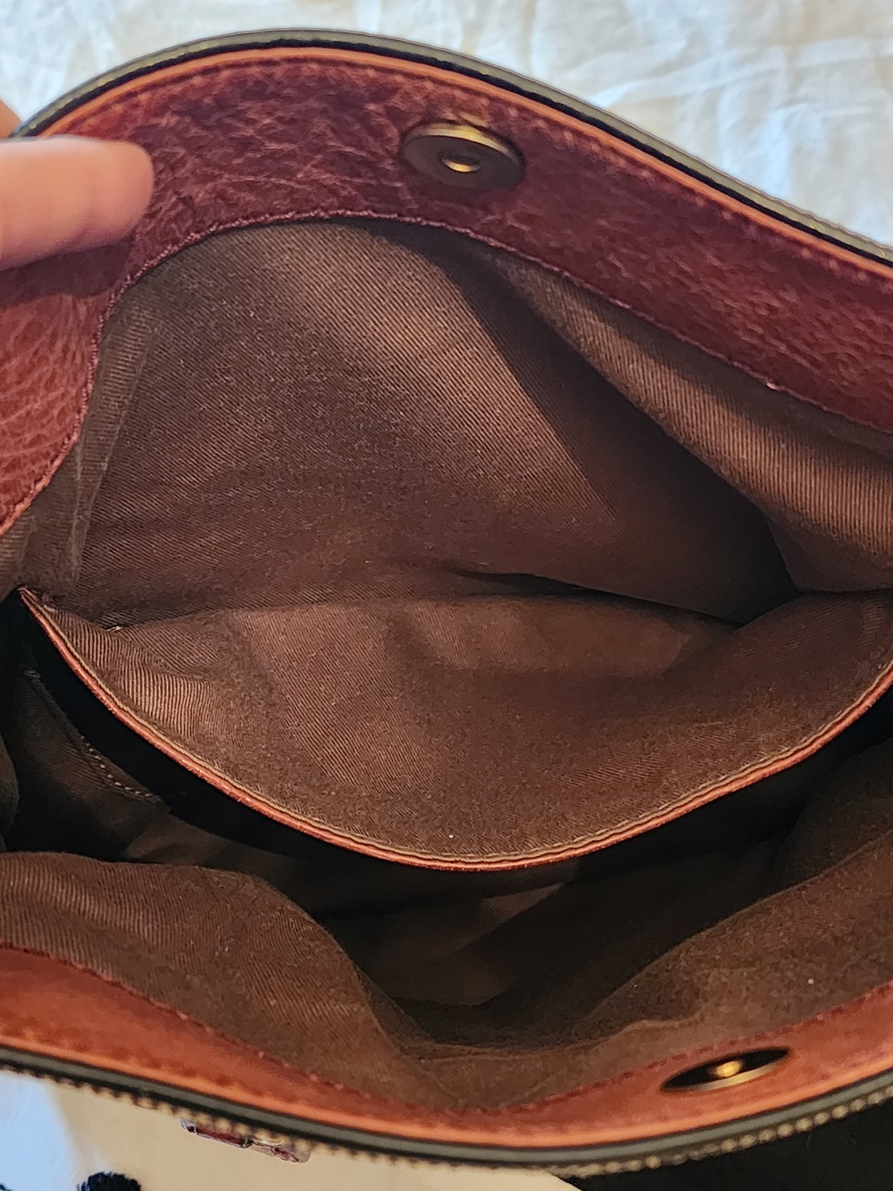 Chloe Beige Canvas and Brown Leather Crossbody Bag - Picture 12 of 13